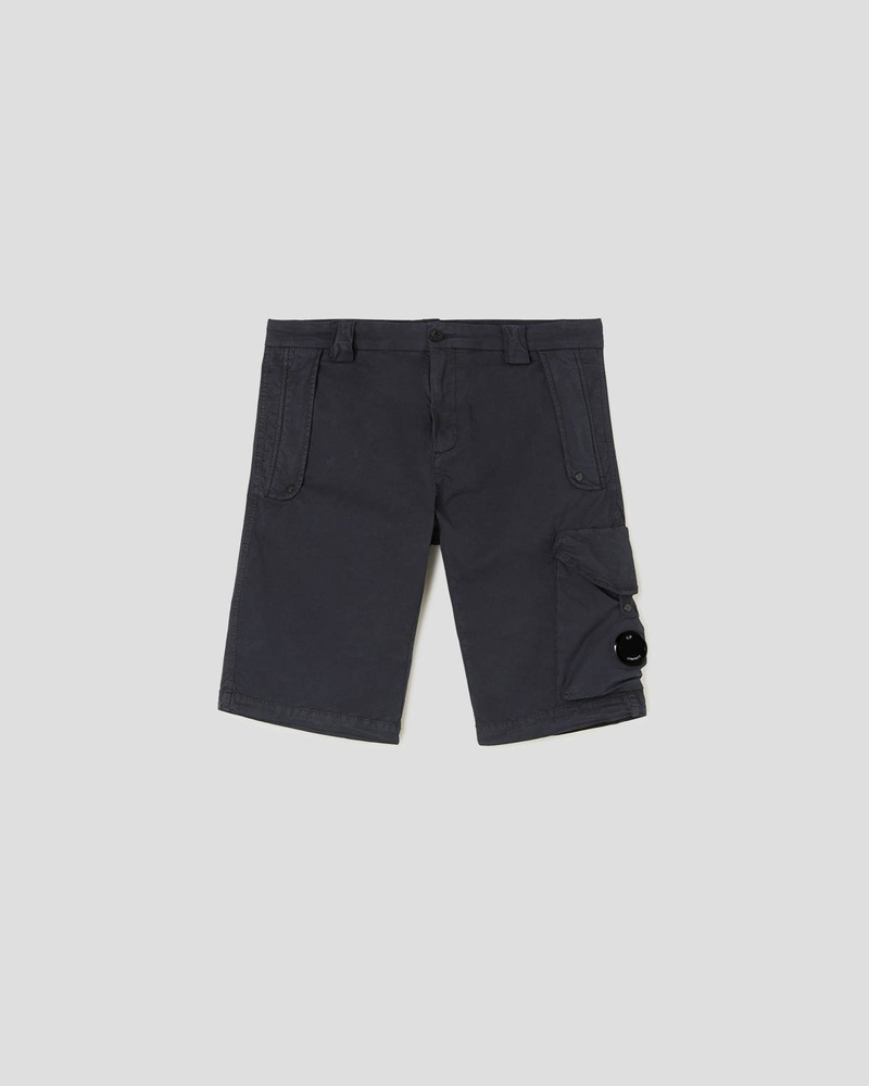 SZORTY C.P. COMPANY BERMUDA CARGO SHORTS BLACK MĘŻCZYZNA \ SZORTY