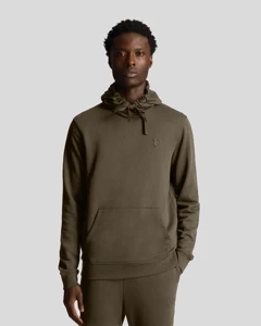 BLUZA LYLE & SCOTT TONAL EAGLE PULLOVER HOODIE OLIVE