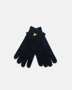 RĘKAWICZKI LYLE & SCOTT RACKED RIB GLOVES BLACK