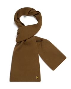 SZALIK LYLE & SCOTT RIBBED SCARF OLIVE