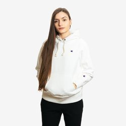 DAMSKA BLUZA CHAMPION REVERSE WAVE HOODIE WHITE