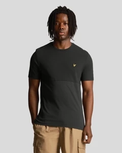 KOSZULKA LYLE & SCOTT TEXTURED T-SHIRT BLACK ICE